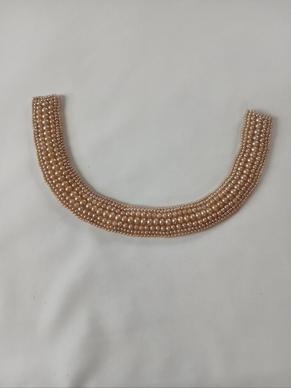 Vintage Faux Pearl Beaded Collar Necklace - Picture 3 of 8